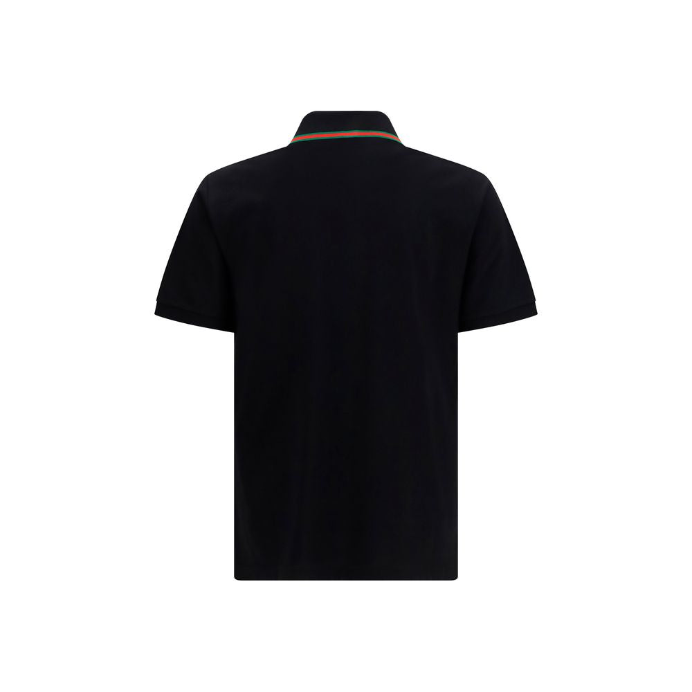 Camisa Polo Gucci De Algodón Negro De Corte Relajado Diario