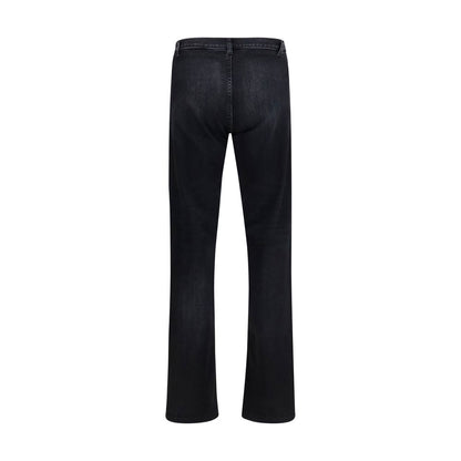 Vaqueros Gucci Negro De Algodón Con Pierna Acampanada Clásica