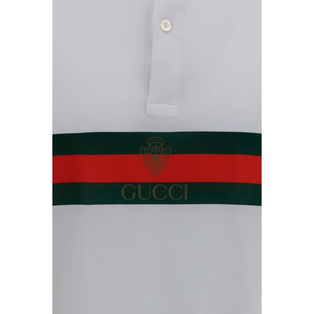Polo Gucci de algodón blanco