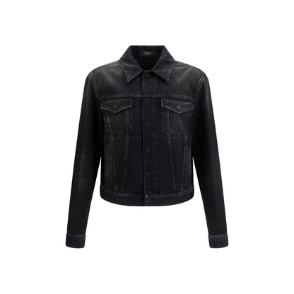 Chaqueta de mezclilla de algodón azul Gucci