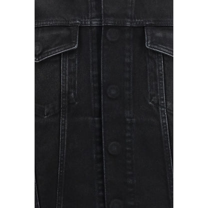Chaqueta de mezclilla de algodón azul Gucci