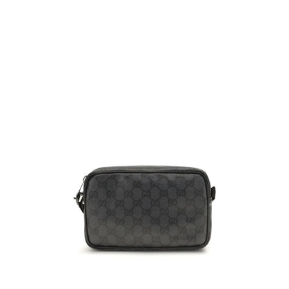 Gucci Black Fabric Shoulder Bag Classic Mini Essence Collection