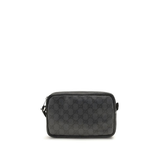 Gucci Bolso De Hombro De Tela Negra Coleccion Mini Essence Clasica