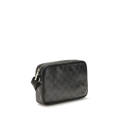 Gucci Black Fabric Shoulder Bag Classic Mini Essence Collection