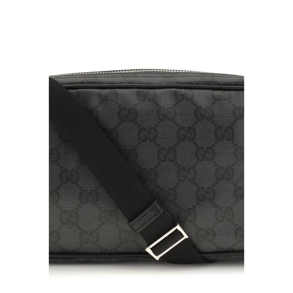 Gucci Black Fabric Shoulder Bag Classic Mini Essence Collection