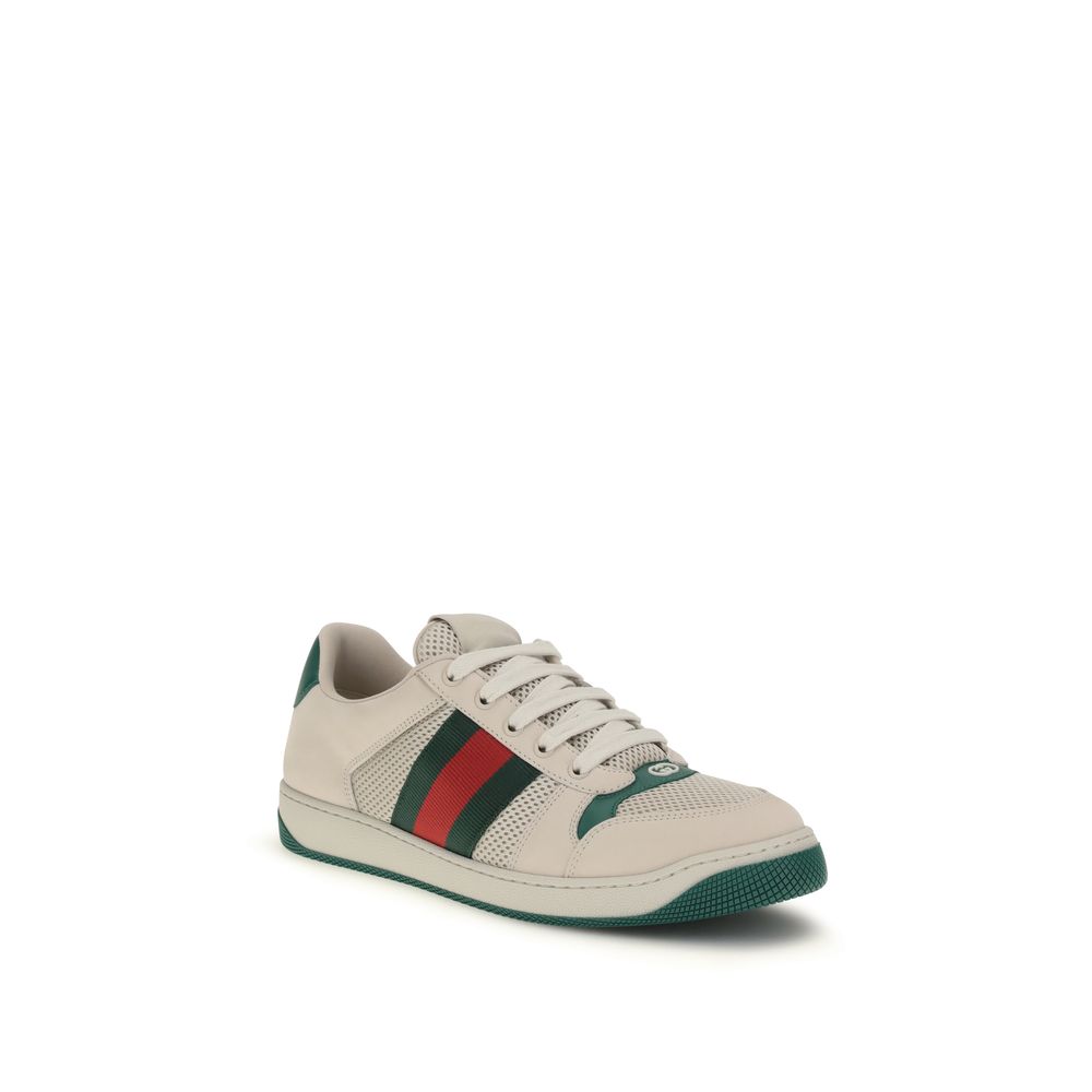 Zapatillas deportivas Gucci de poliéster beige