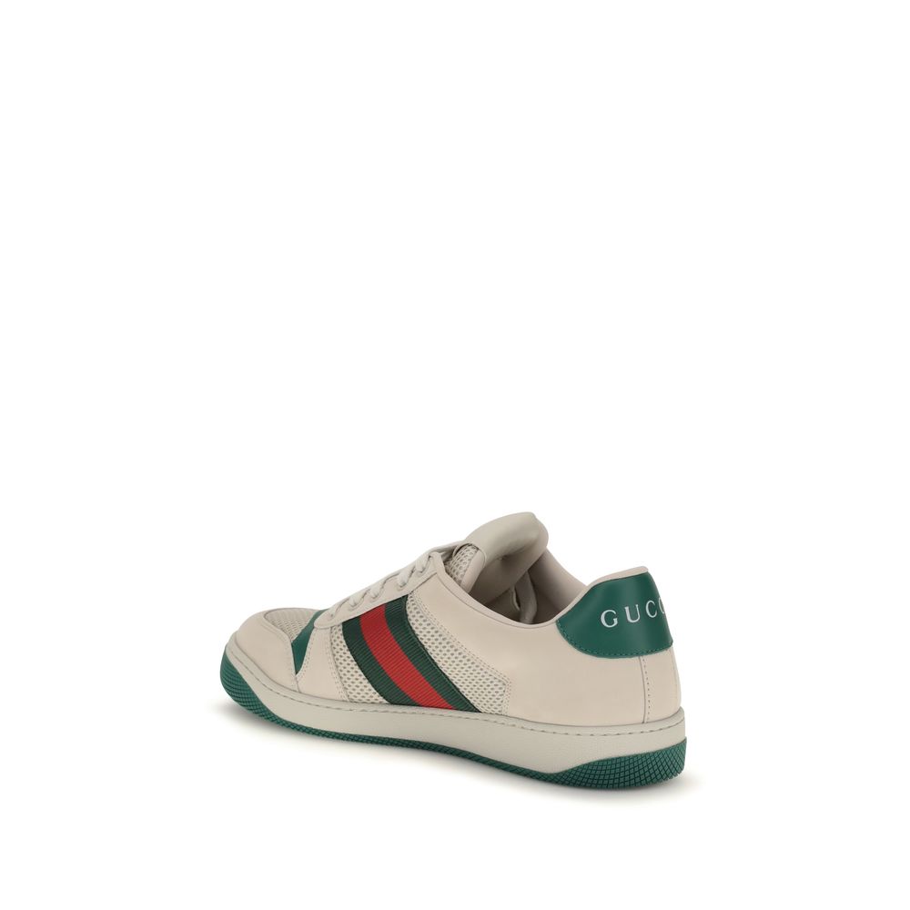 Zapatillas deportivas Gucci de poliéster beige