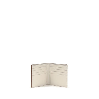 Portefeuille Prada en veau Bos Taurus beige