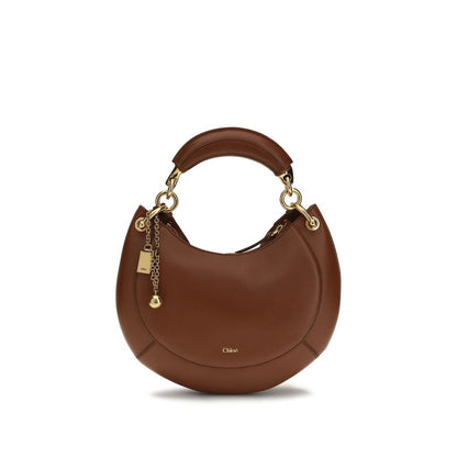 Sac porté épaule Chloé en cuir de veau marron Bos Taurus