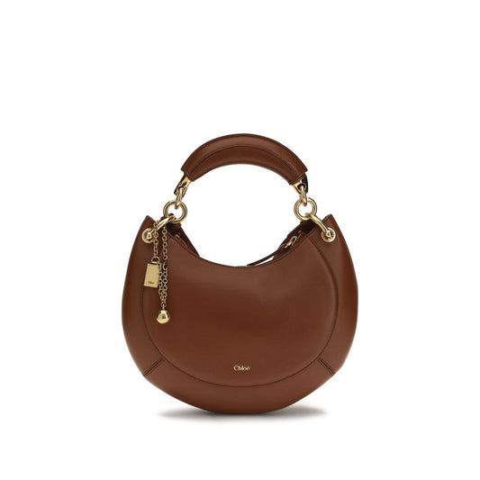 Bolso de hombro Chloé de piel de becerro marrón Bos Taurus