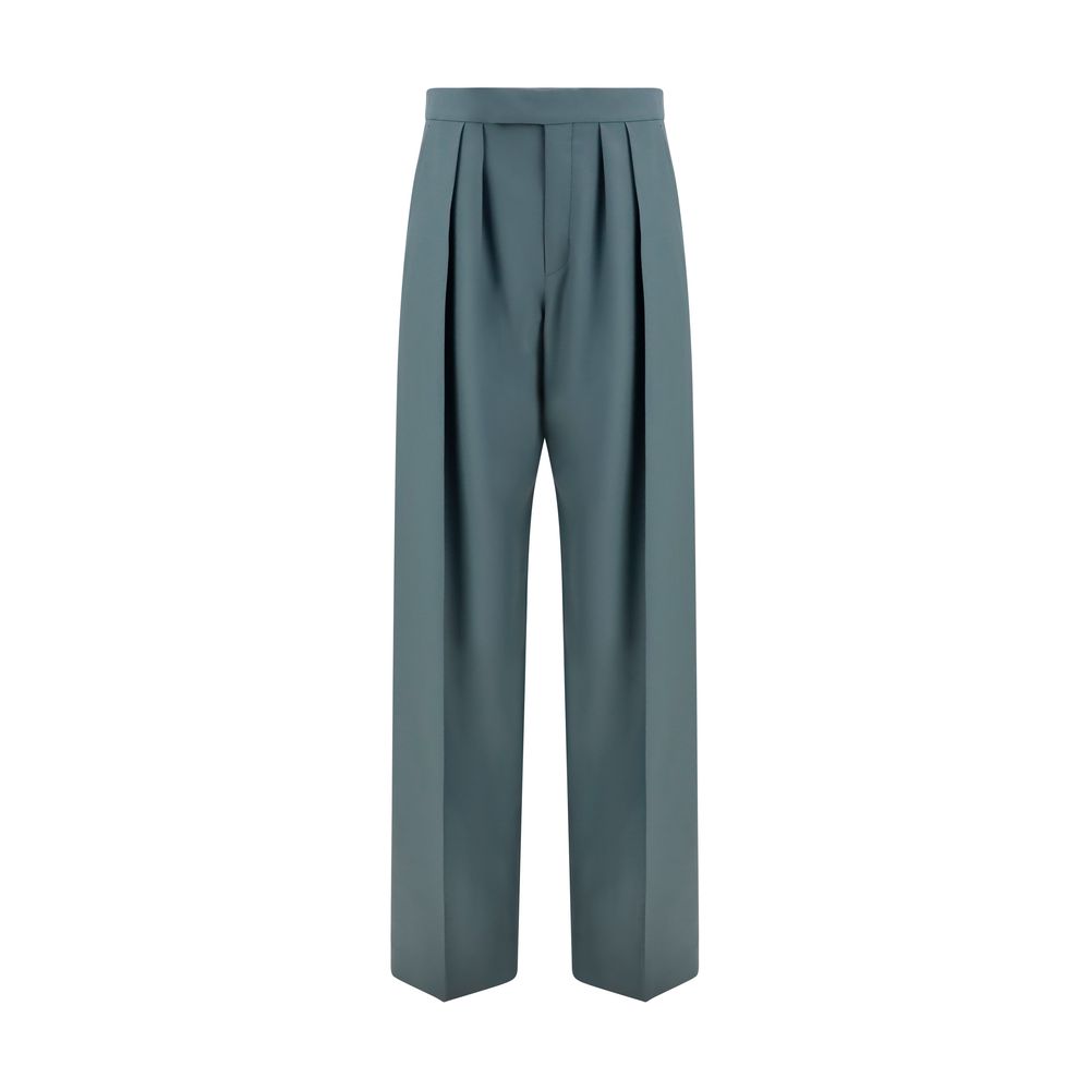 Pantalones de vestir Chloé Oves Aries de lana bicolor