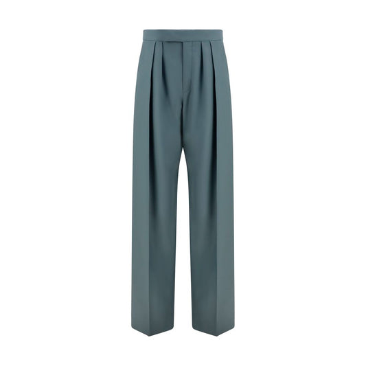 Pantalones de vestir Chloé Oves Aries de lana bicolor