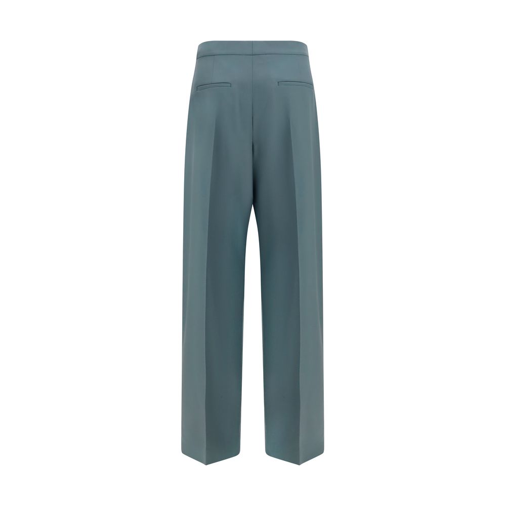 Pantalones de vestir Chloé Oves Aries de lana bicolor