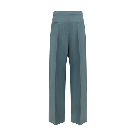 Pantalones de vestir Chloé Oves Aries de lana bicolor