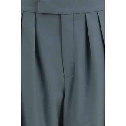Pantalones de vestir Chloé Oves Aries de lana bicolor