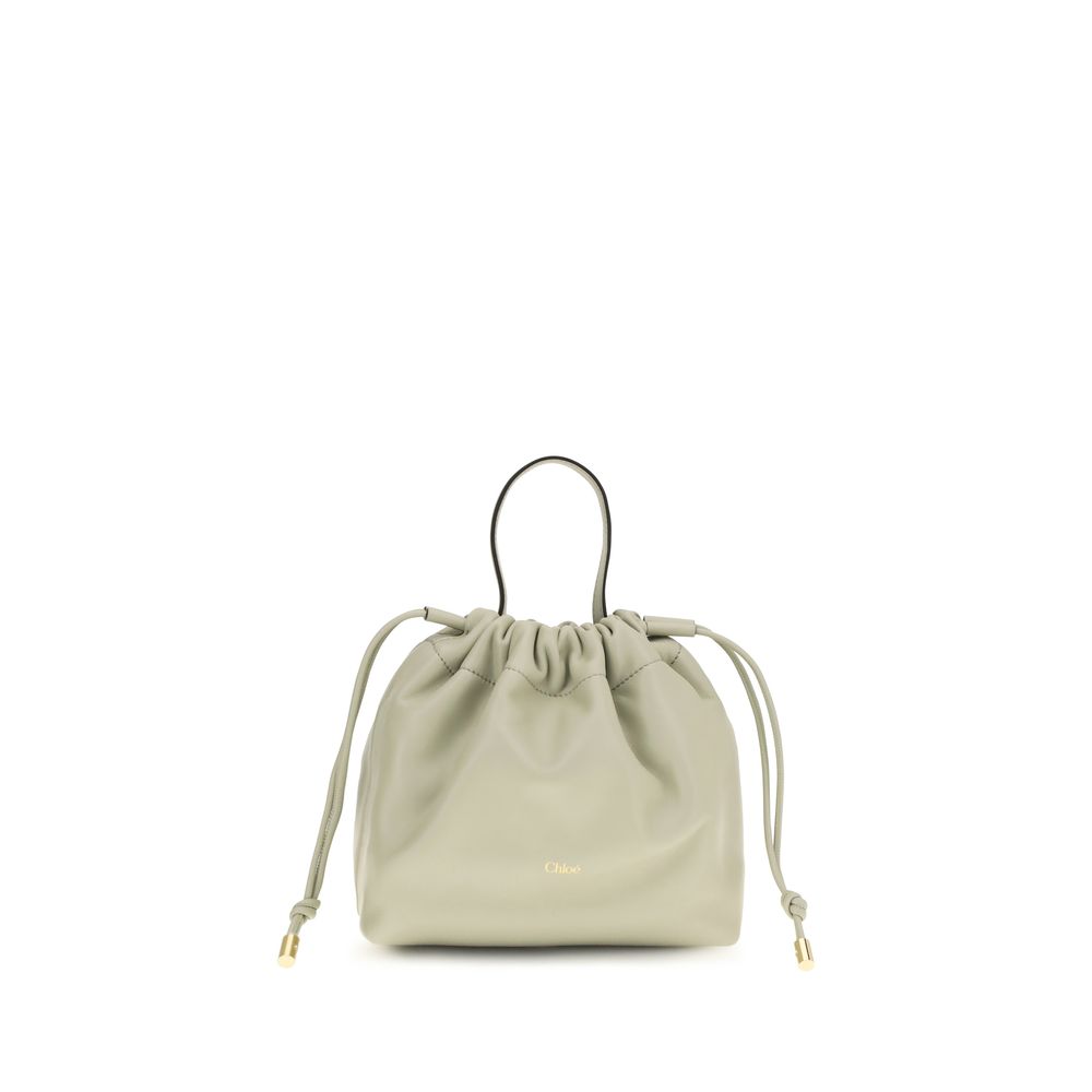 Sac à bandoulière Chloé en cuir d'agneau gris