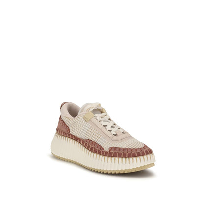 Zapatillas Chunky De Nylon En Beige Modelo Nama Chloé