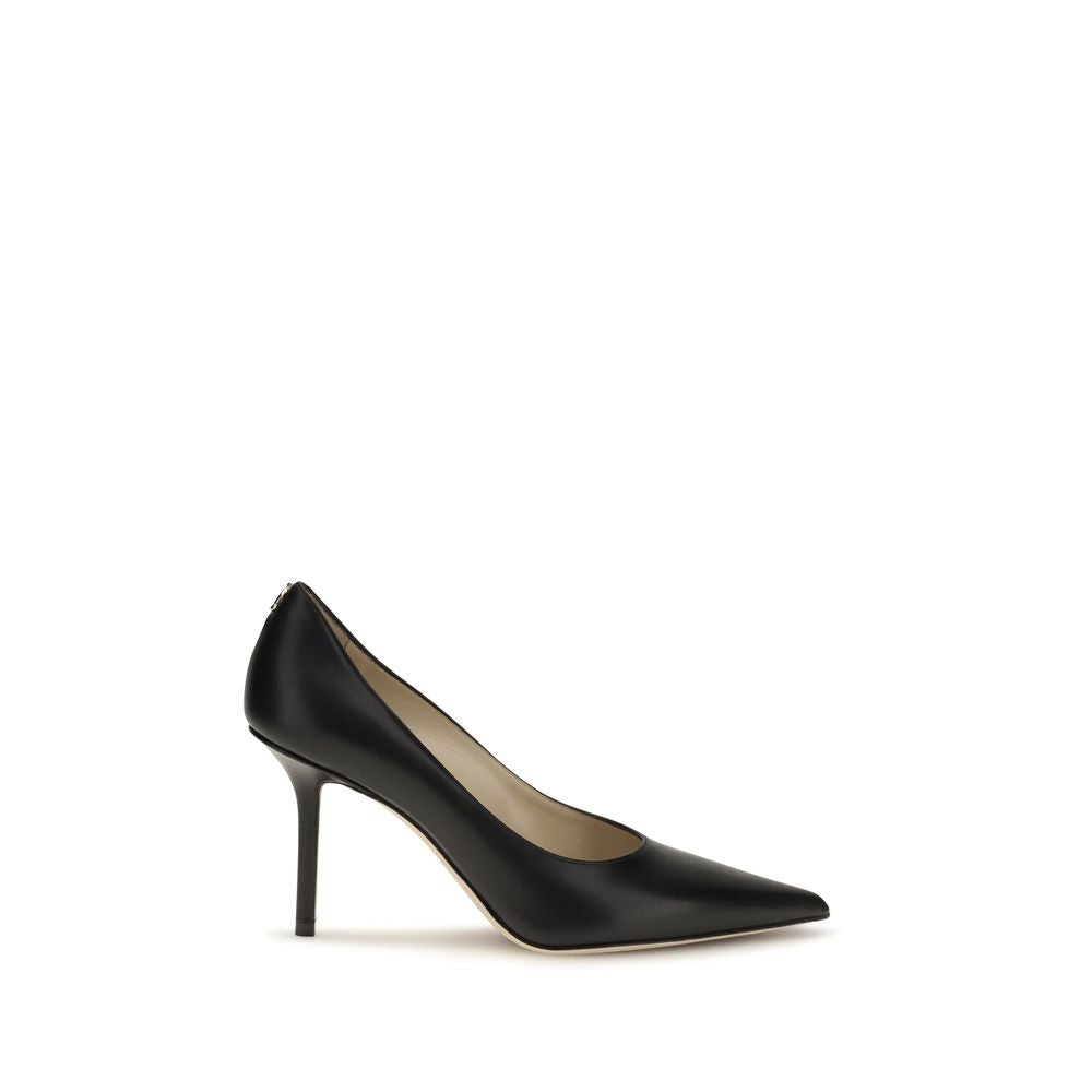 Jimmy Choo Black Calfskin High Heel Pumps Bos Taurus