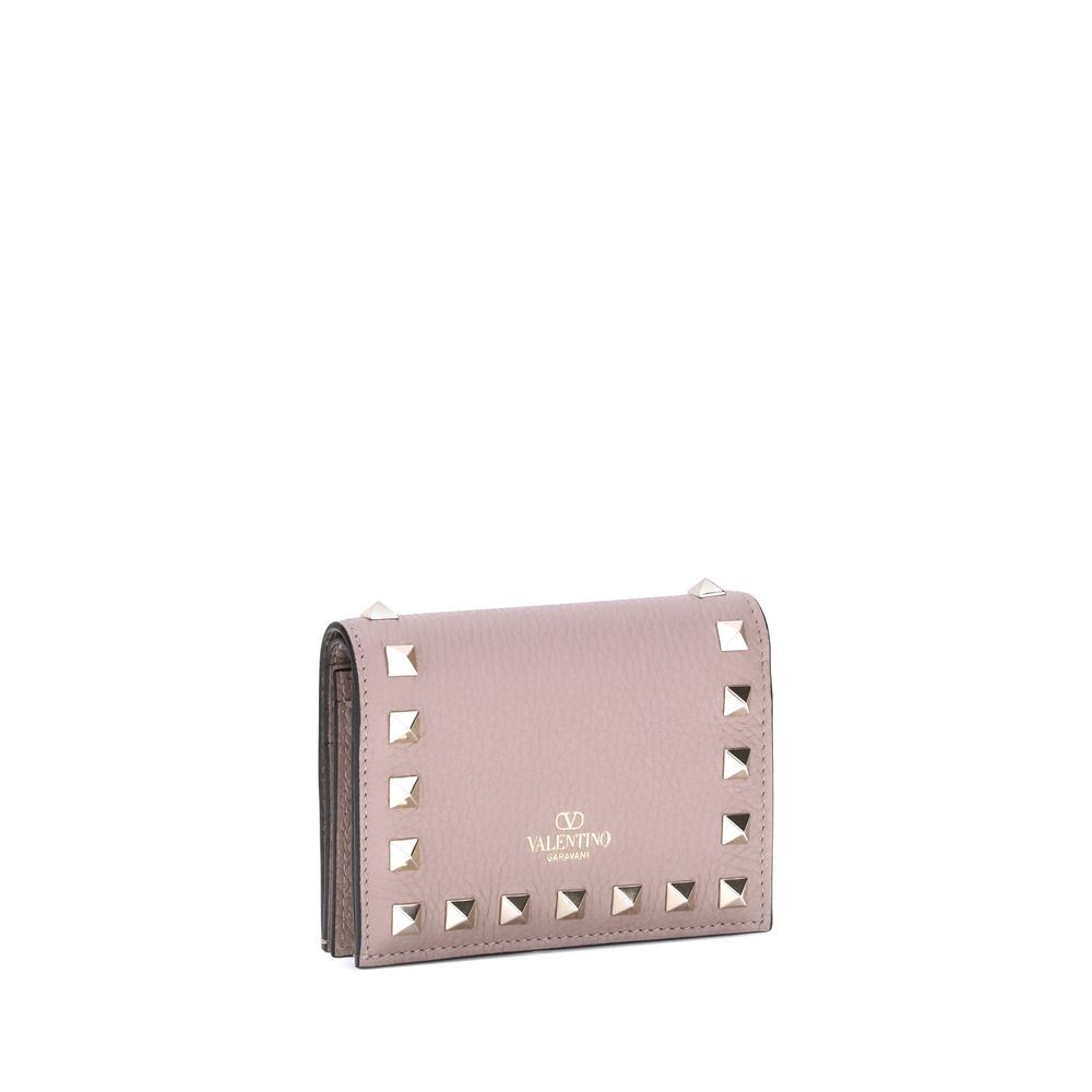 Portefeuille Valentino Garavani en cuir de veau multicolore Bos Taurus