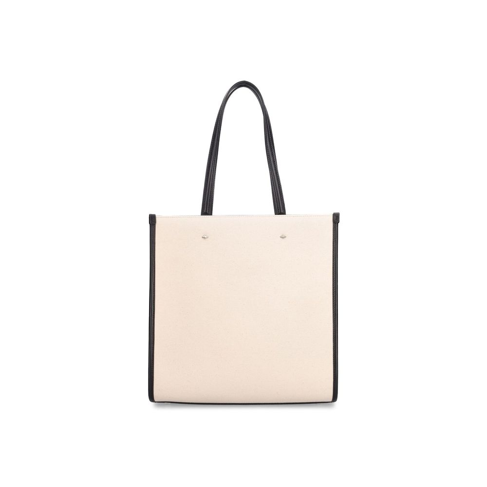 Sac fourre-tout Jimmy Choo en toile beige grande capacité