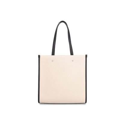 Sac fourre-tout Jimmy Choo en toile beige grande capacité