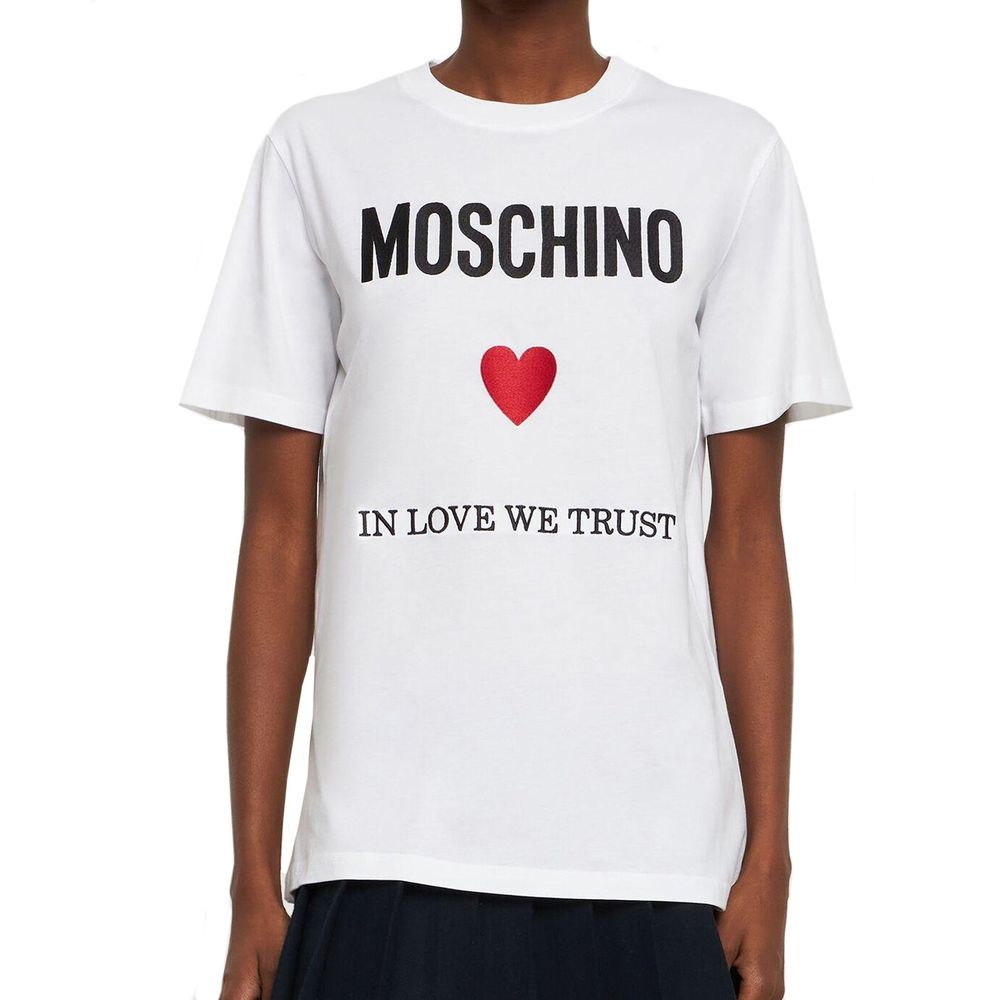 Camiseta Moschino Couture de algodón blanco