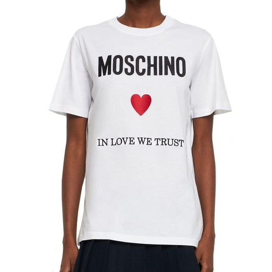 Camiseta Moschino Couture de algodón blanco