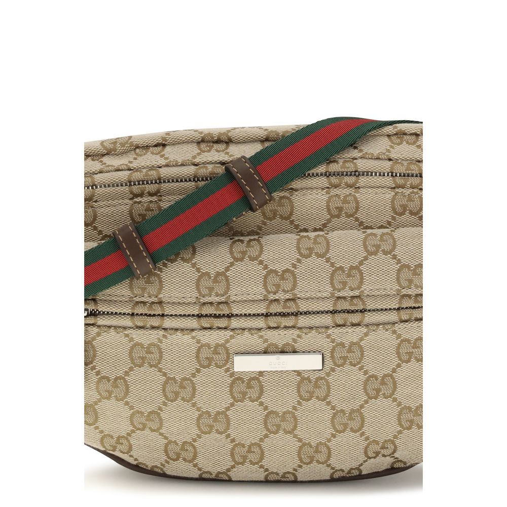 Sac bandoulière Gucci en polyester beige