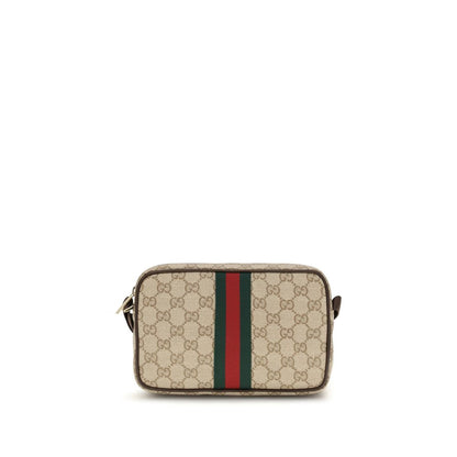 Sac à bandoulière en toile beige Gucci