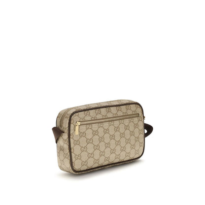 Sac à bandoulière en toile beige Gucci