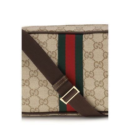 Sac à bandoulière en toile beige Gucci