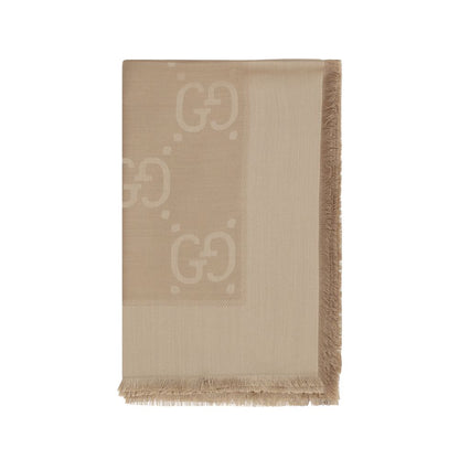 Gucci Brown Wool Oversized Aries Scarf