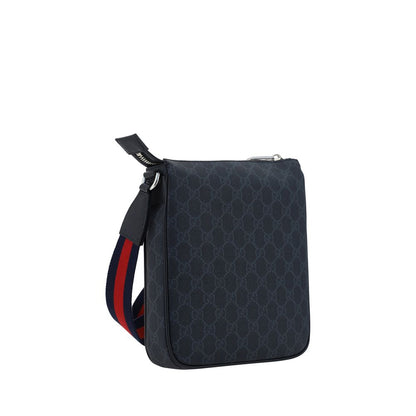 Gucci Women's Pure Black Canvas Shoulder Bag