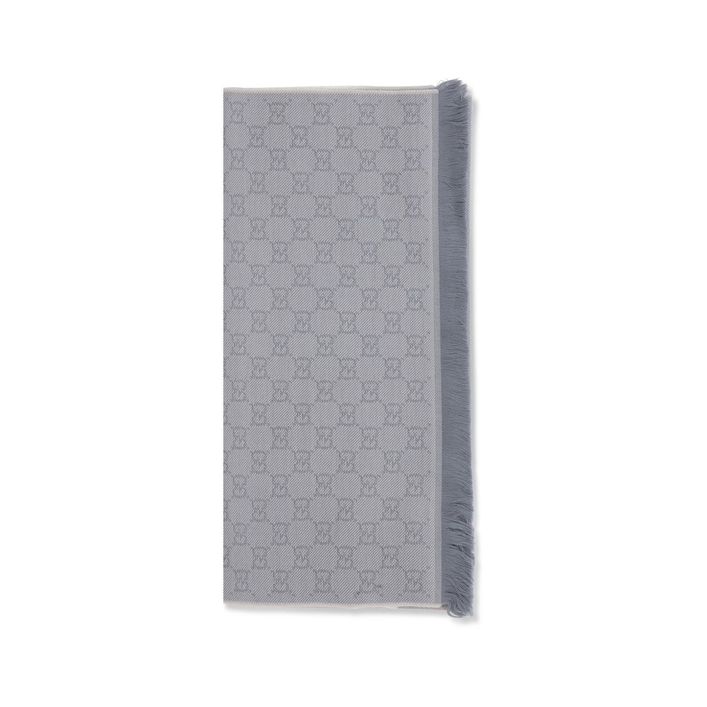 Bufanda Gucci De Lana Gris Modelo Oves Aries