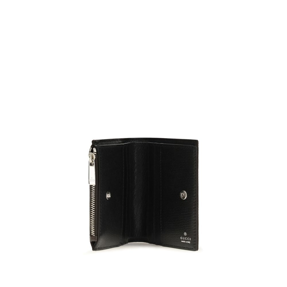 Portefeuille Gucci en polyester noir