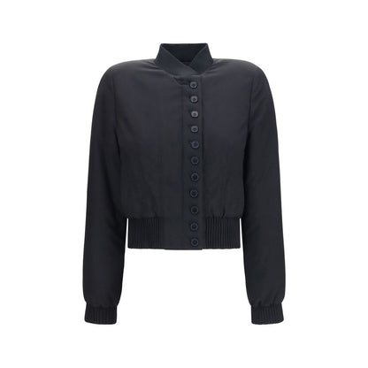 Bomber Alexander McQueen negro de poliéster