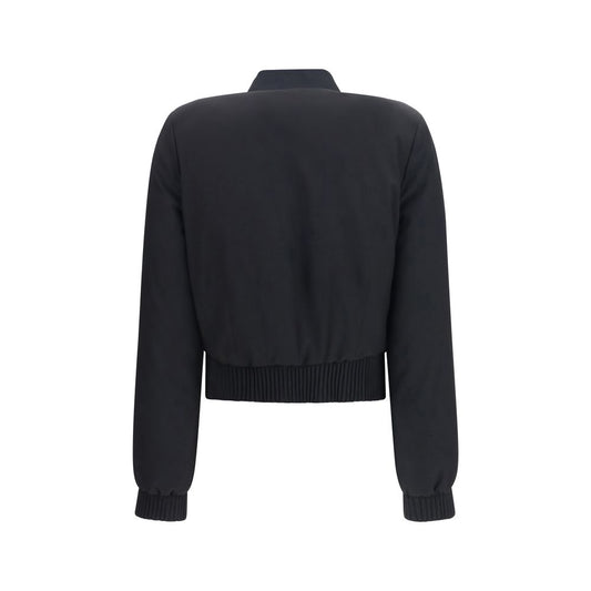 Bomber Alexander McQueen negro de poliéster