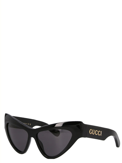 Gucci Gafas De Sol De Acetato Negro Brillante Clásicas