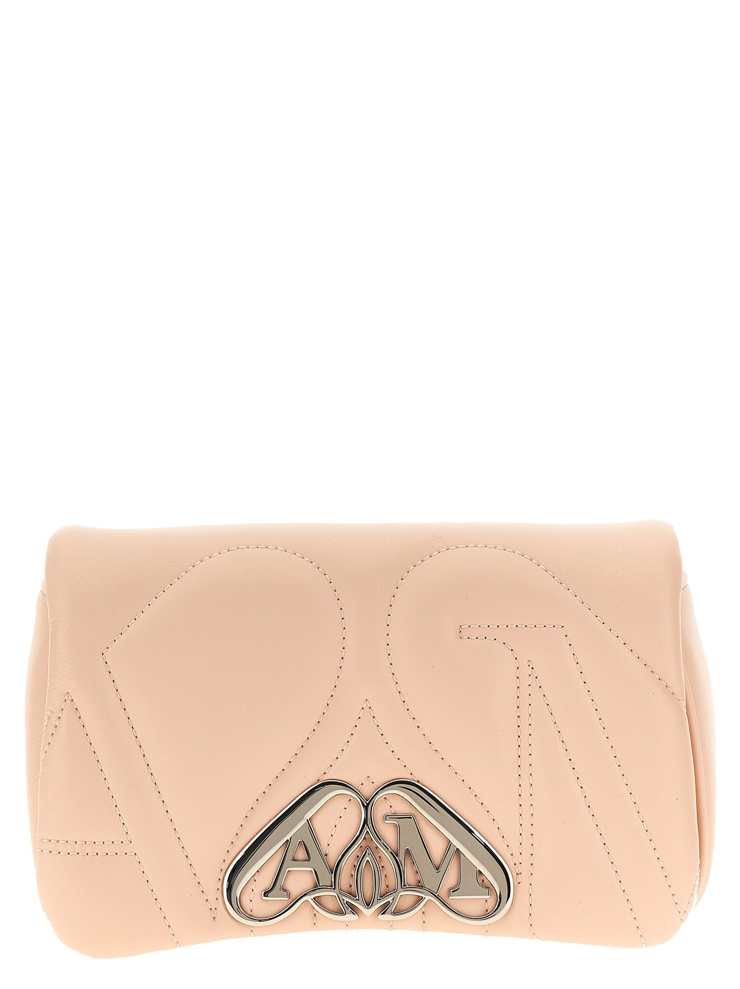 Bolso bandolera Alexander McQueen de cuero de cordero beige