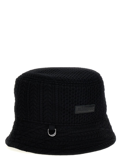 Sombrero Bucket Jacquemus En Tejido De Viscosa Negro