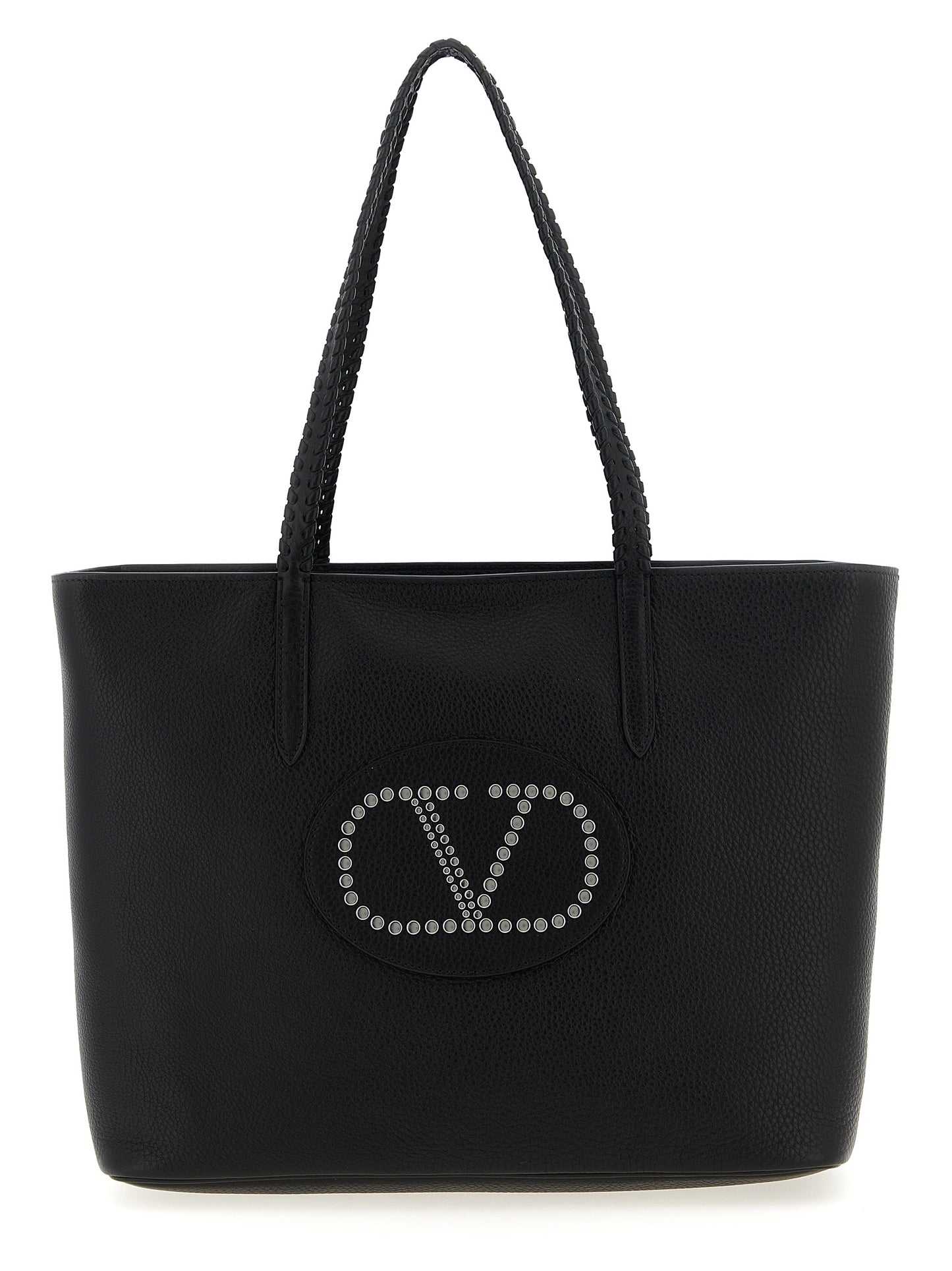 Bolso tote Valentino Garavani de piel de becerro negra