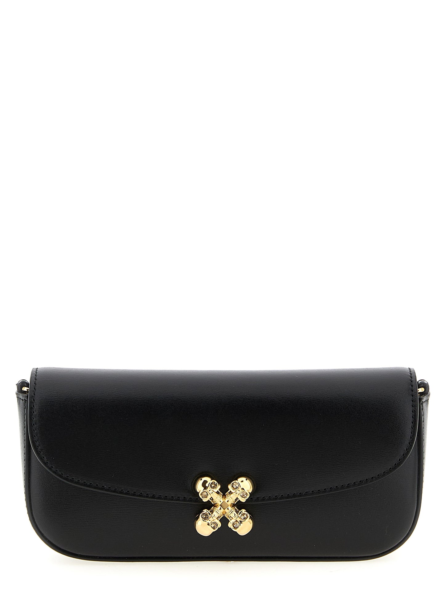 Bandolera Alexander McQueen de piel de becerro negra