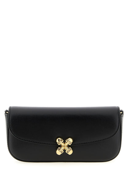 Bandolera Alexander McQueen de piel de becerro negra