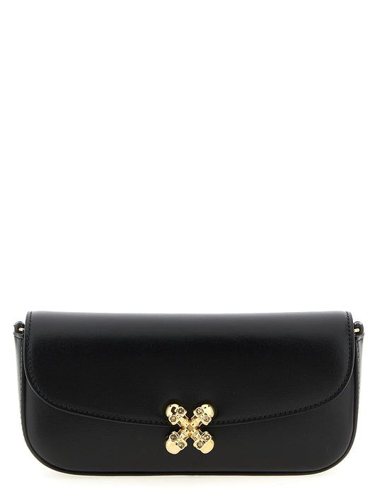 Bandolera Alexander McQueen de piel de becerro negra