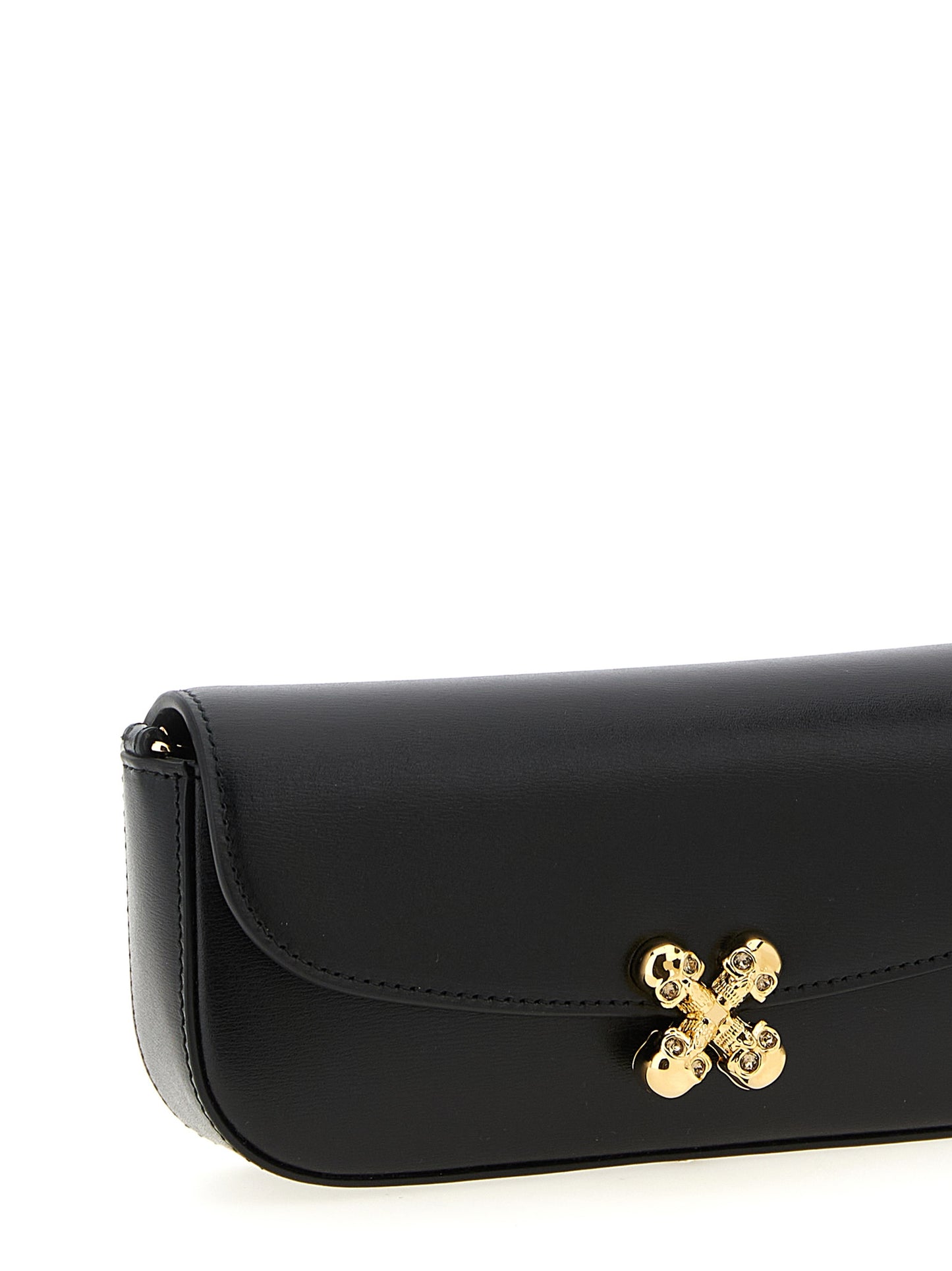 Bandolera Alexander McQueen de piel de becerro negra