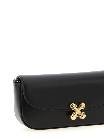 Bandolera Alexander McQueen de piel de becerro negra