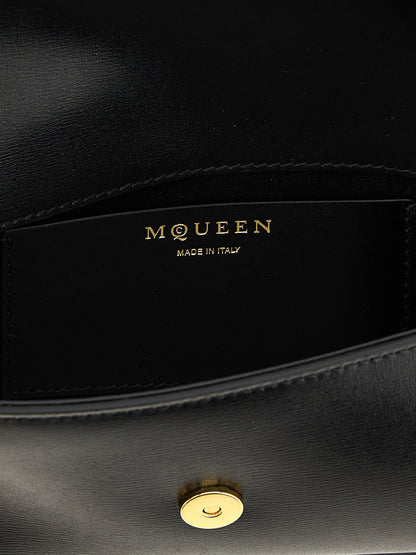 Bandolera Alexander McQueen de piel de becerro negra