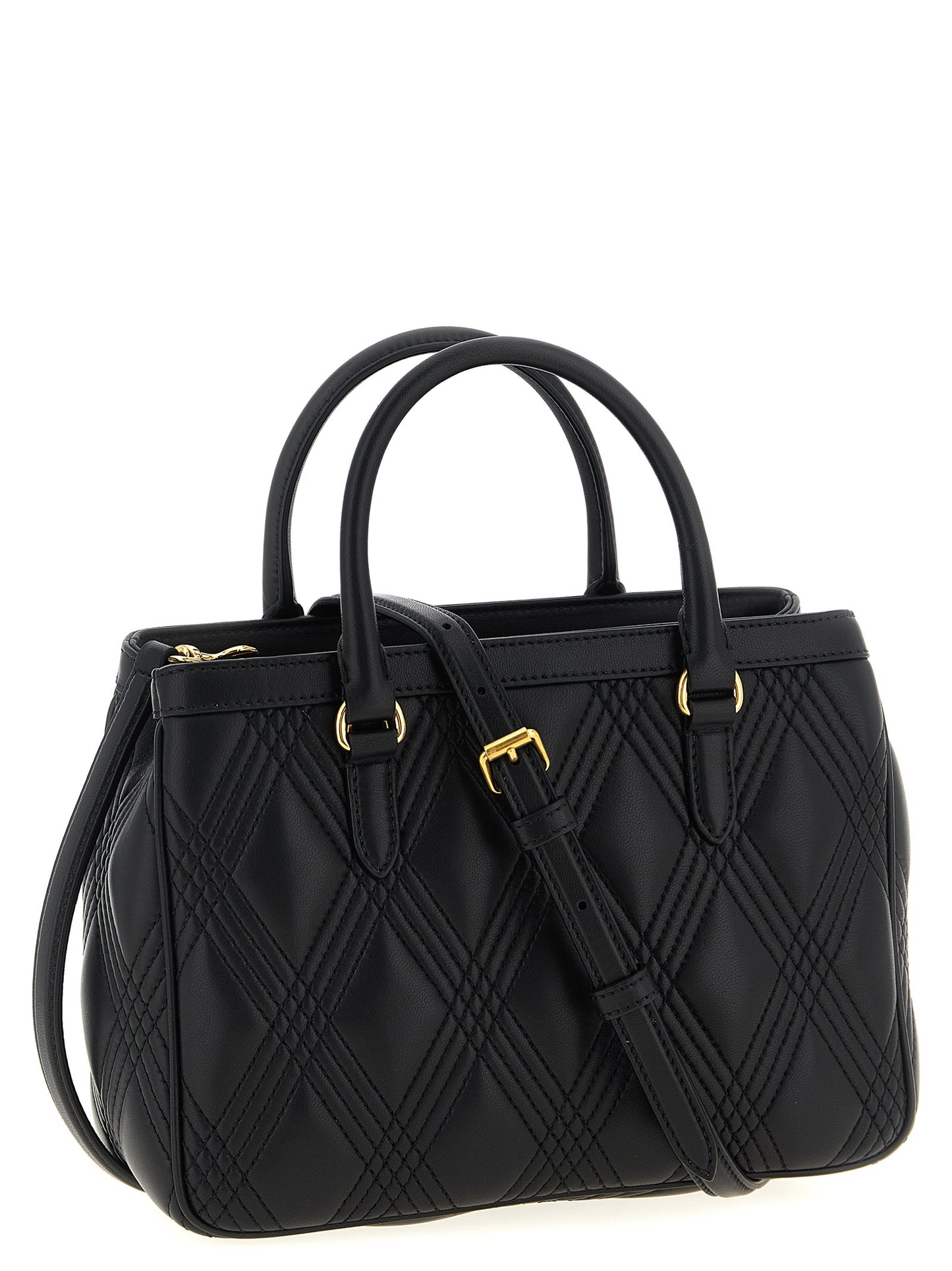 Bolso de mano Valentino Garavani de cuero de cordero negro