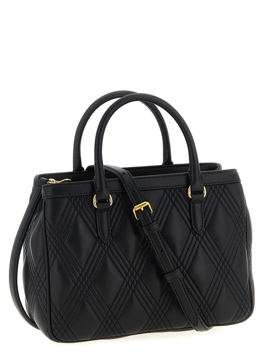 Bolso de mano Valentino Garavani de cuero de cordero negro