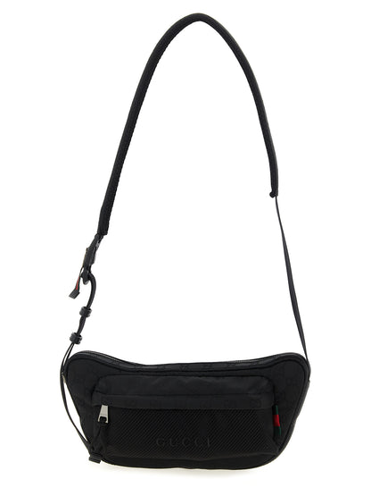 Bolso bandolera Gucci de poliéster negro